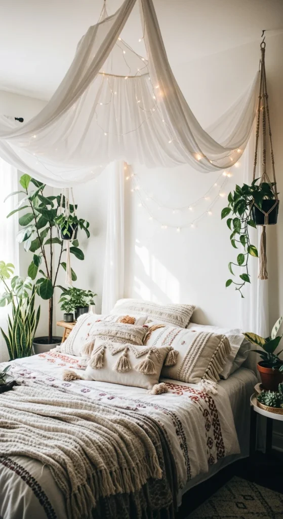 Boho bedroom canopy ideas