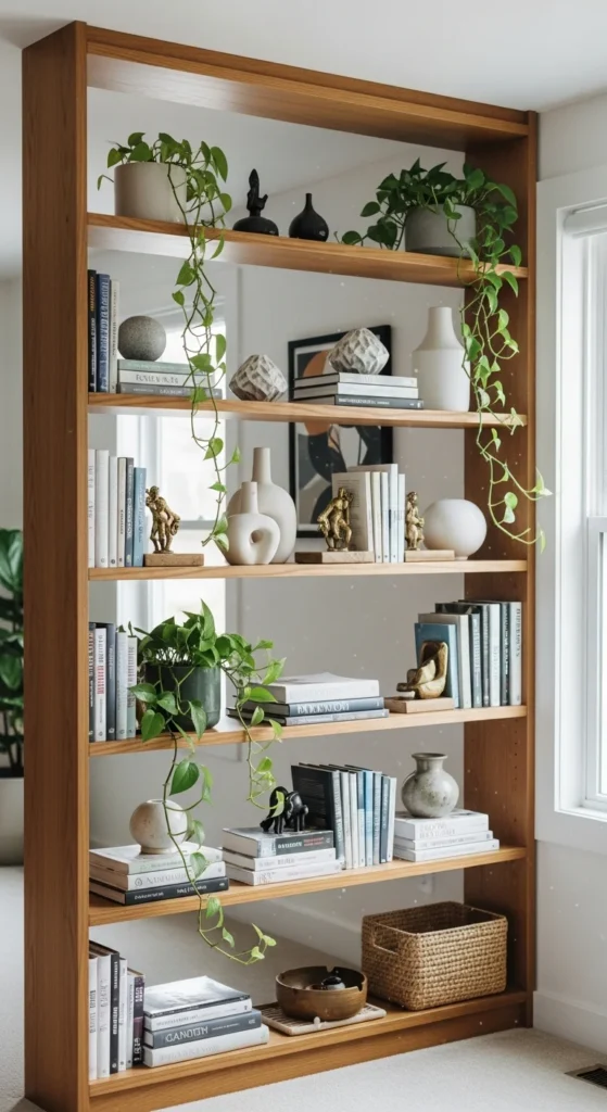 Bookshelf room divider ideas