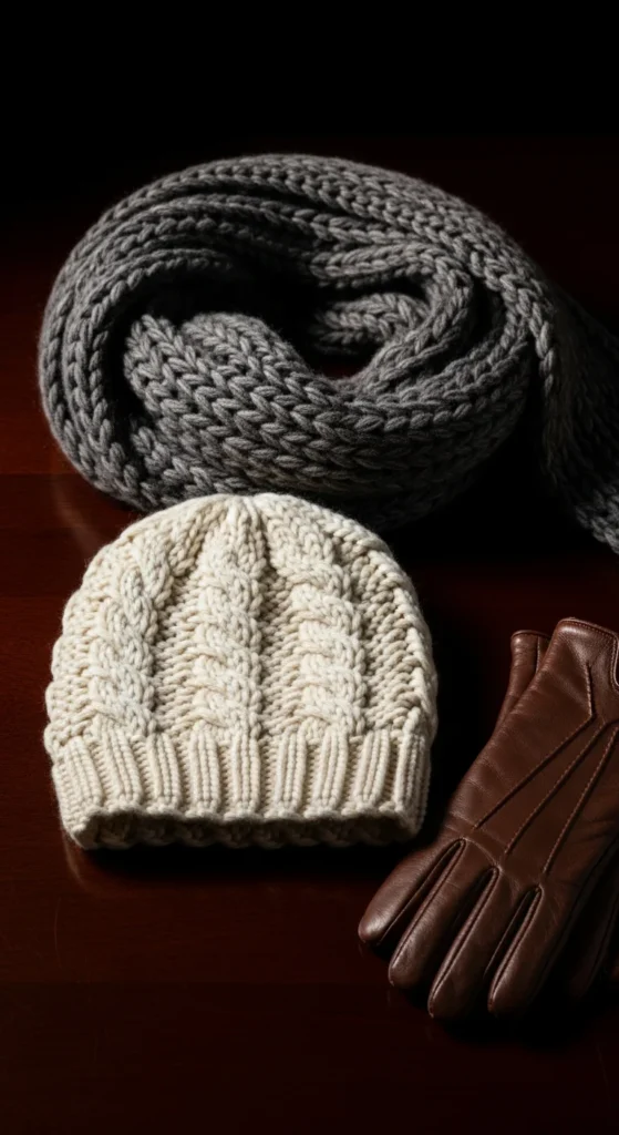 Cable knit crochet beanie