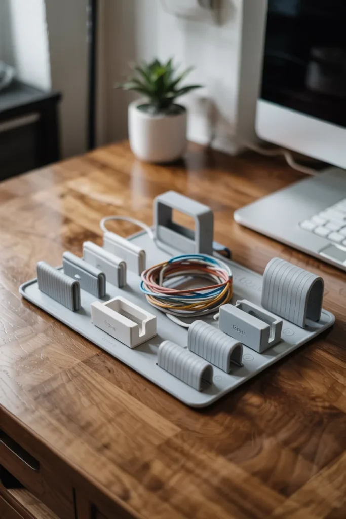 Cable organizer desk gift