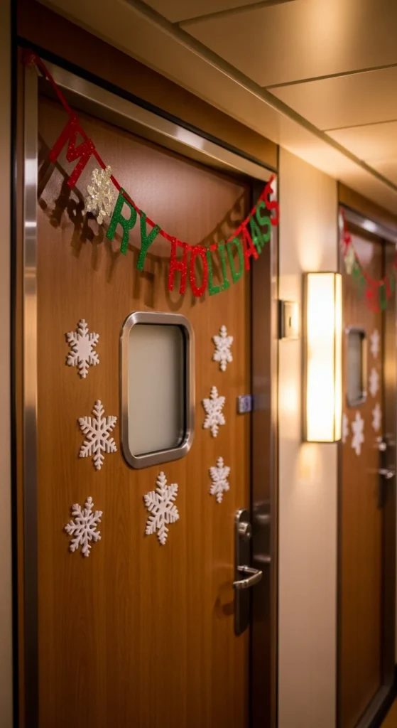 Christmas cruise door decorations