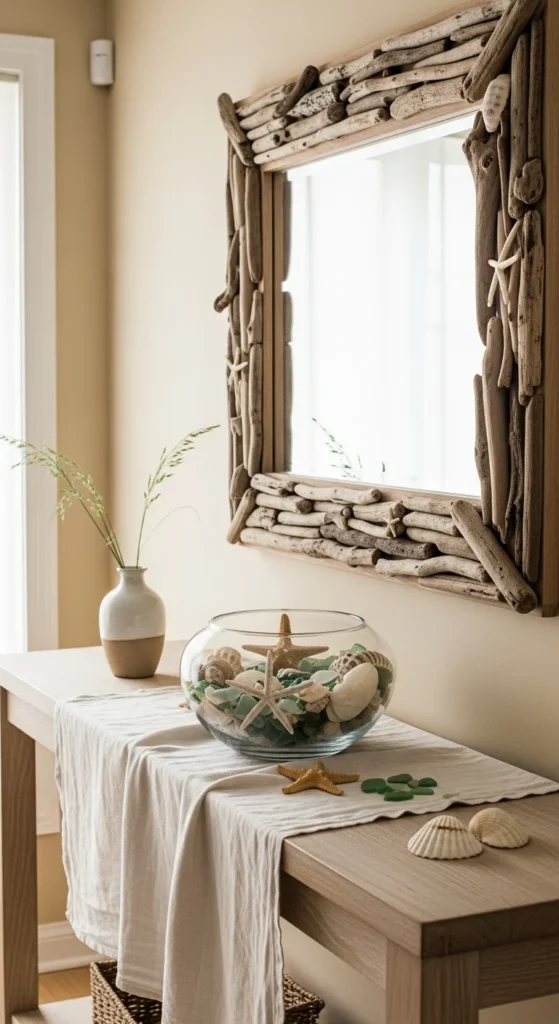 Coastal entry table ideas