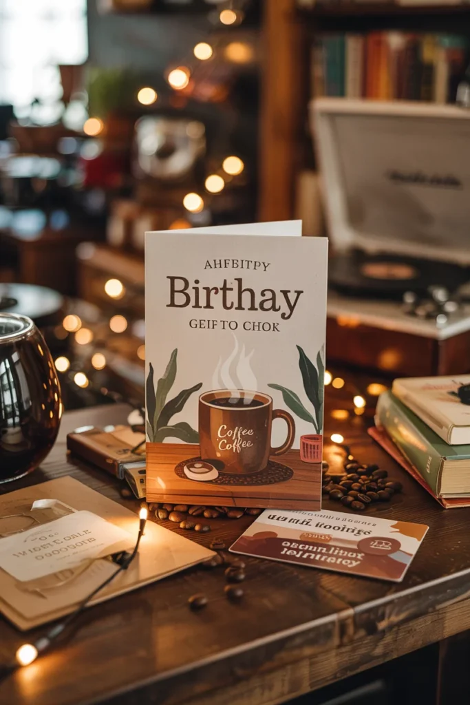 Coffee gift card coworker