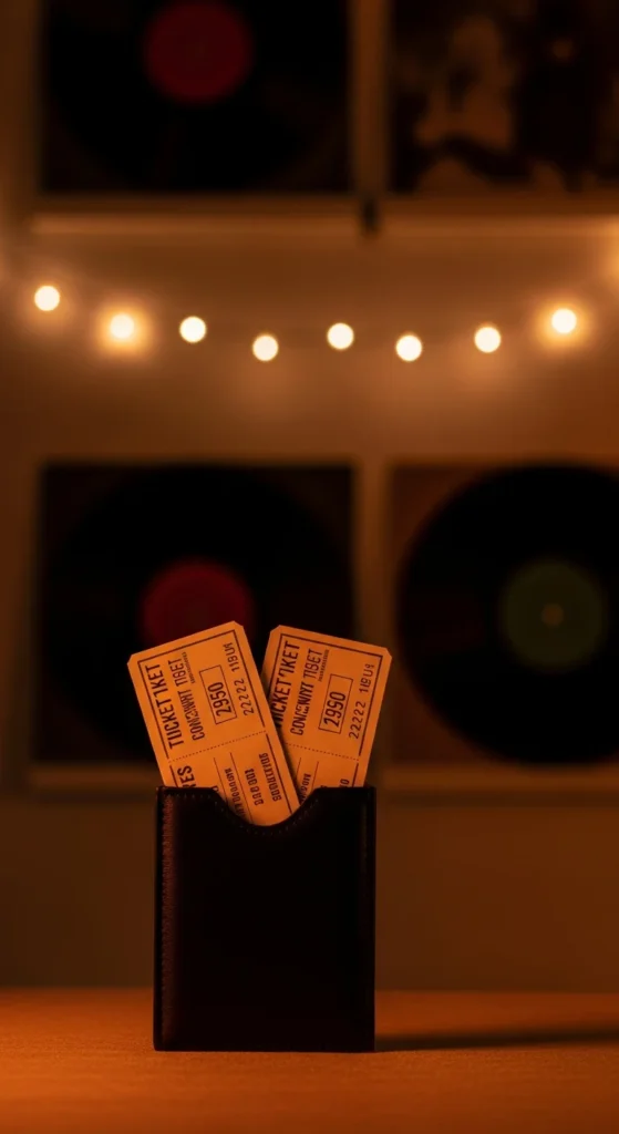 Concert tickets anniversary gift