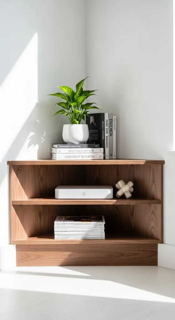 Corner TV stand small space