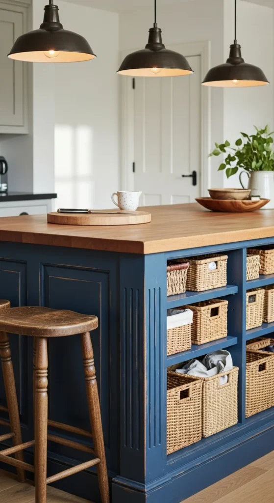 Country style kitchen island