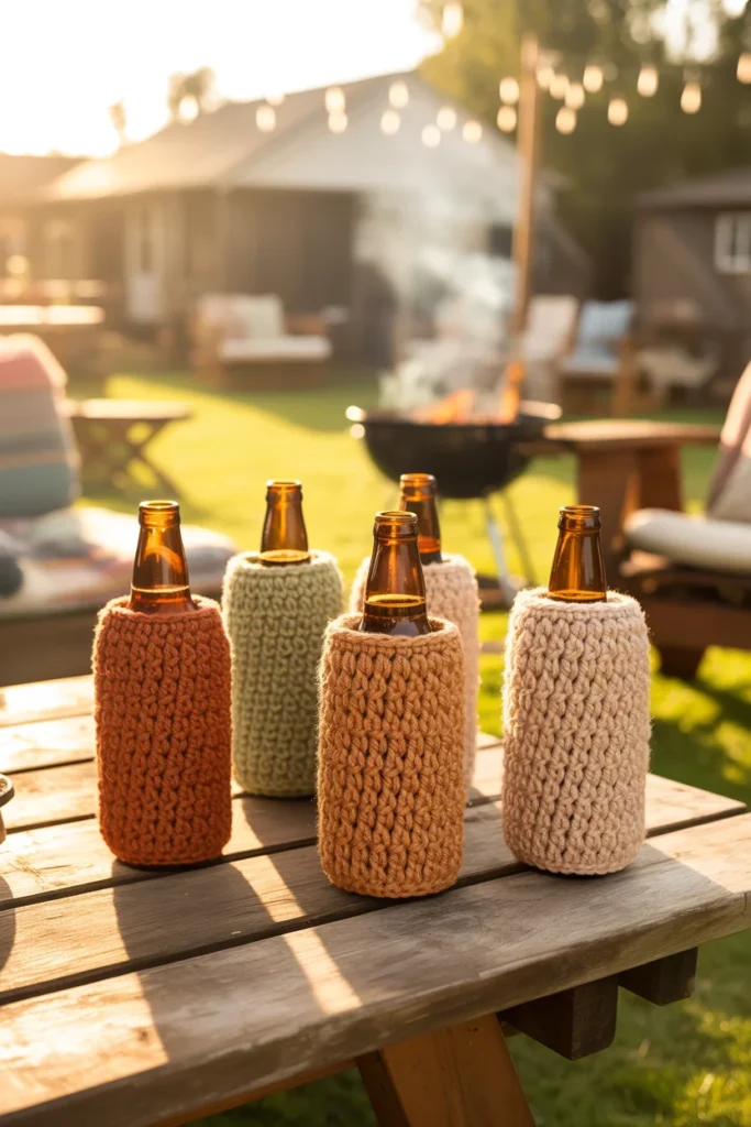 Crochet beer cozy gifts