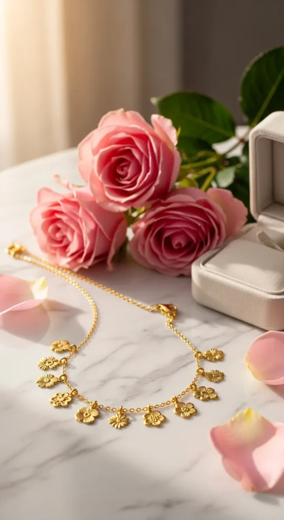 Custom Birth Flower Necklace