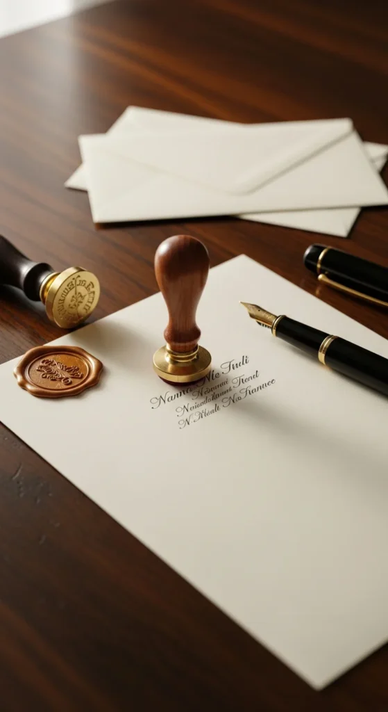 Custom name stamp graduation