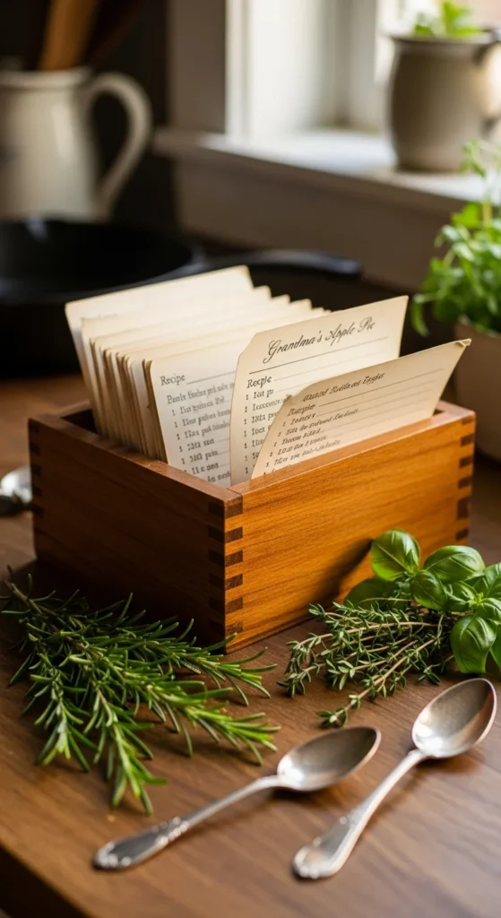 Custom recipe box bridesmaid gift