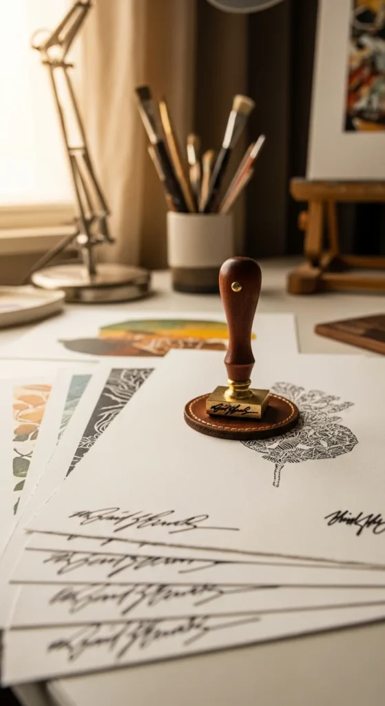 Custom signature stamp gift