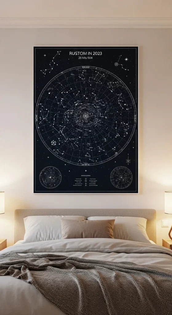 Custom star map anniversary gift