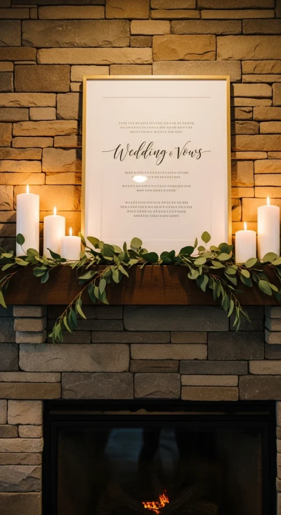 Custom wedding vows print