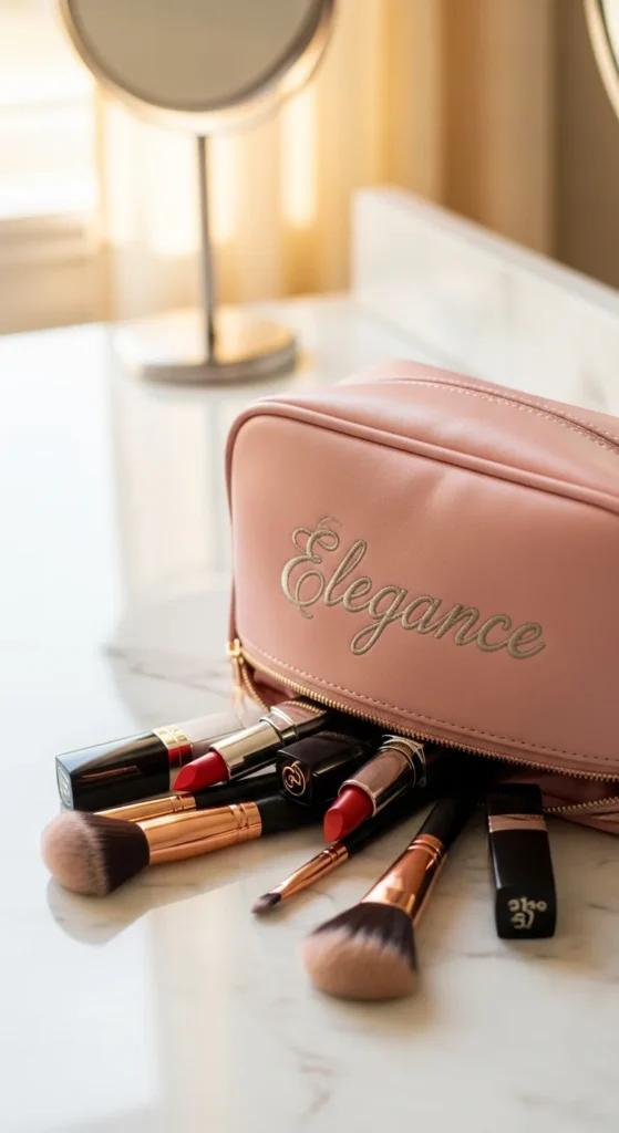 Customizable Makeup Bag with Her Name