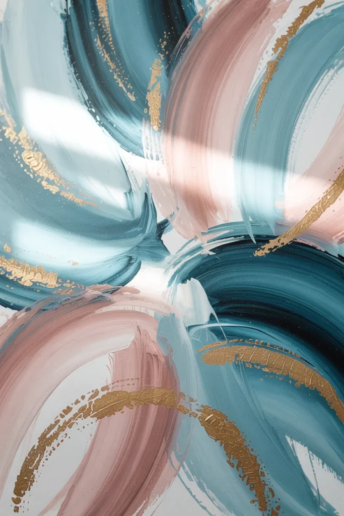 DIY canvas art abstract