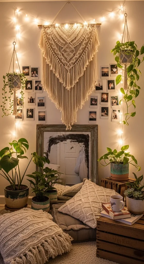 DIY romantic bedroom decor
