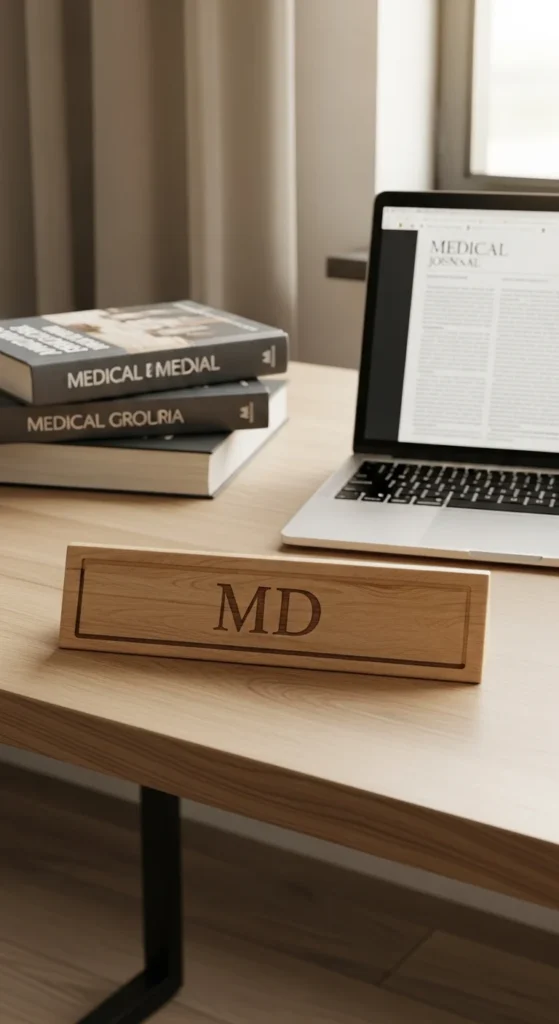 Desk accessories for doctors