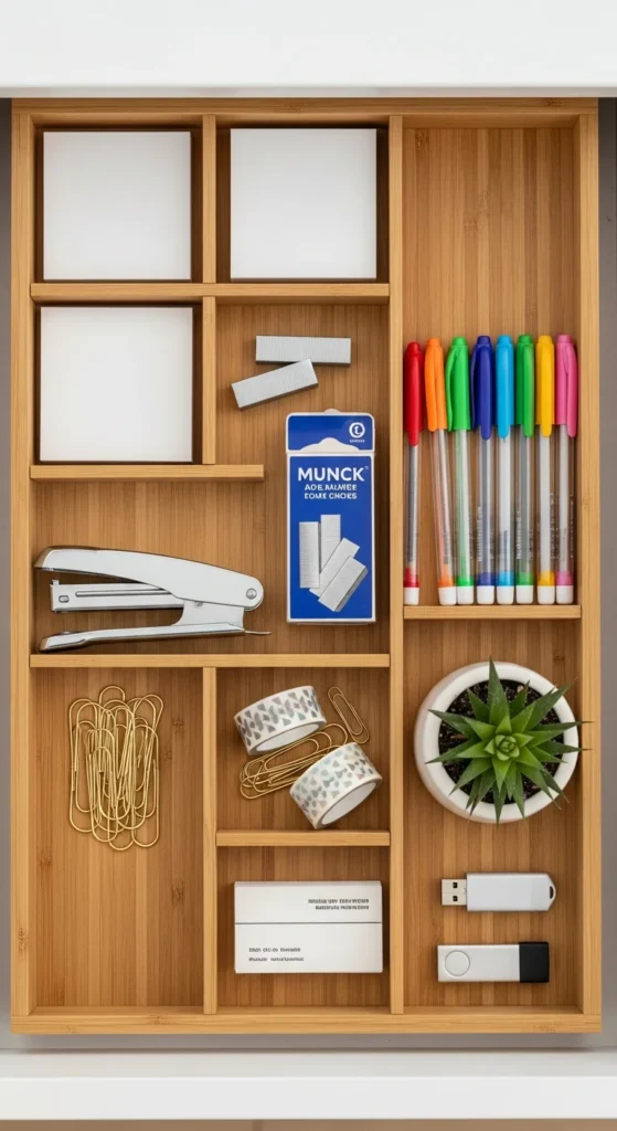 Desk drawer organization ideas