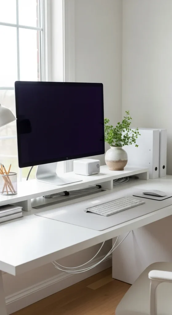 Desk organizers cable management