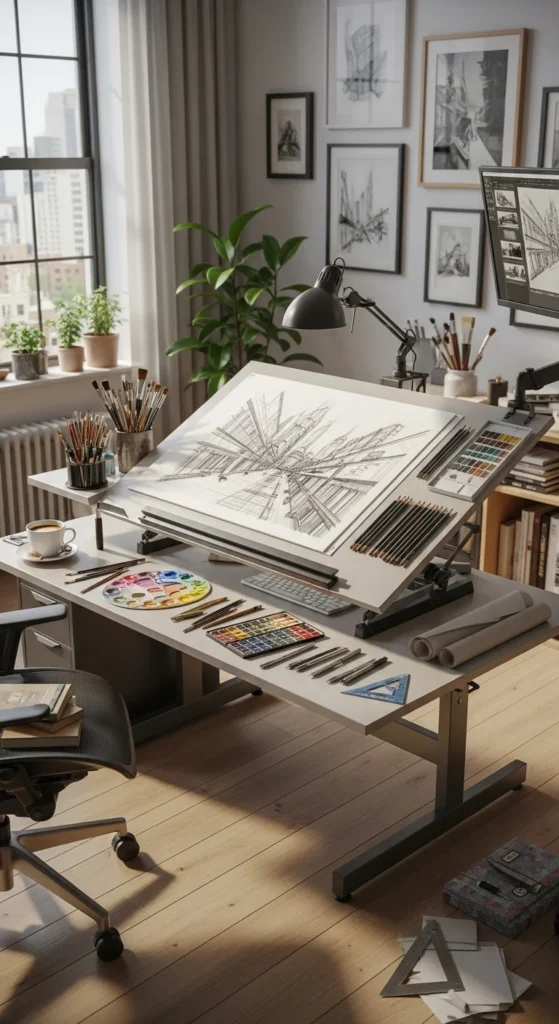Drafting table artist gift
