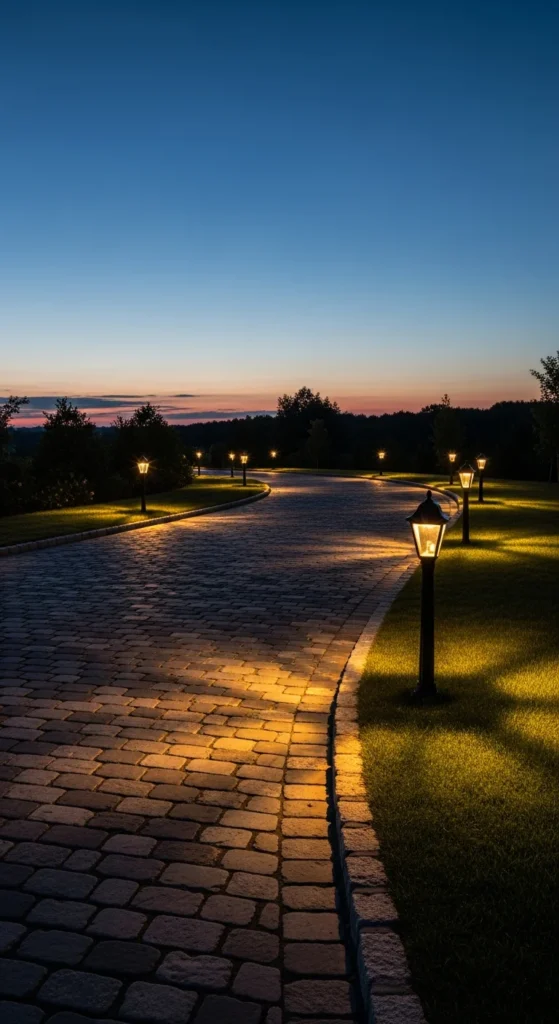 Driveway post lights