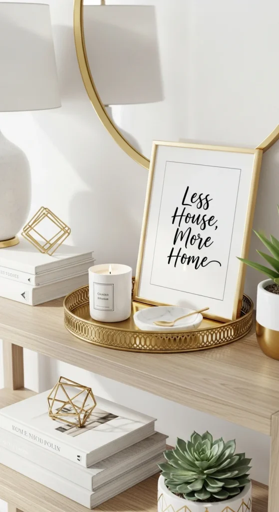 Entry table accessory ideas