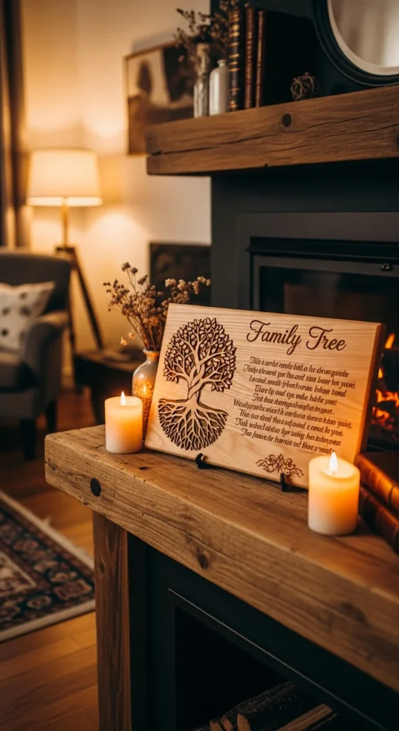 Family tree sympathy plaque