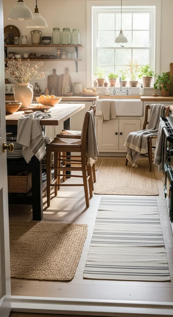 Farmhouse kitchen rug
