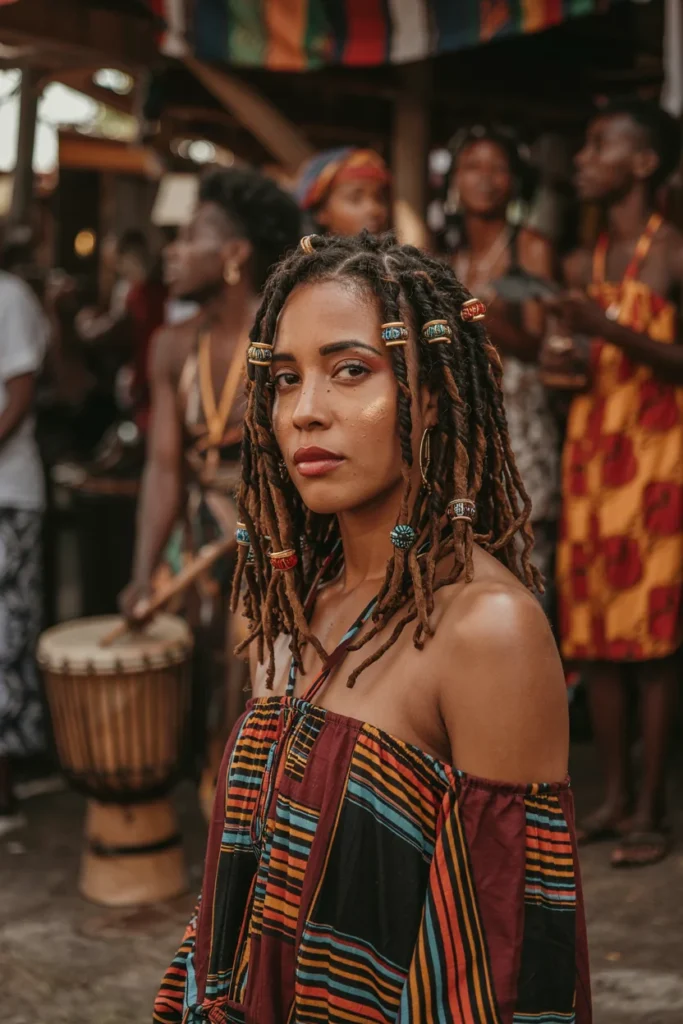 Faux locs crochet accessories