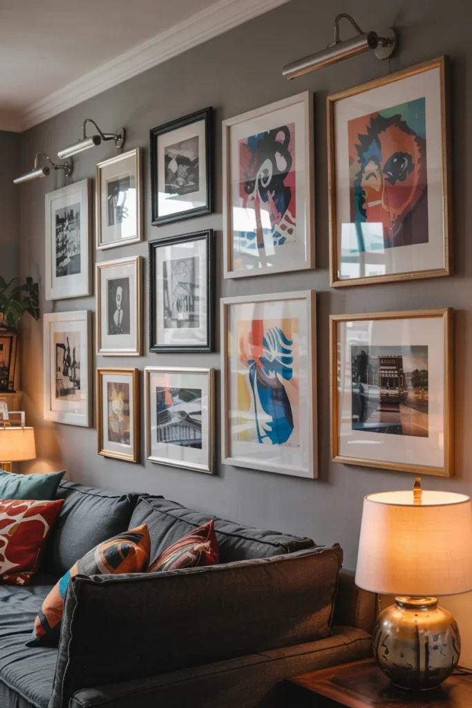 Feature wall living room