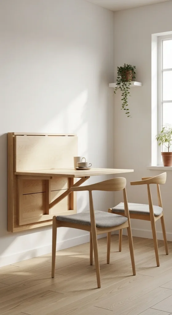 Folding table small living room