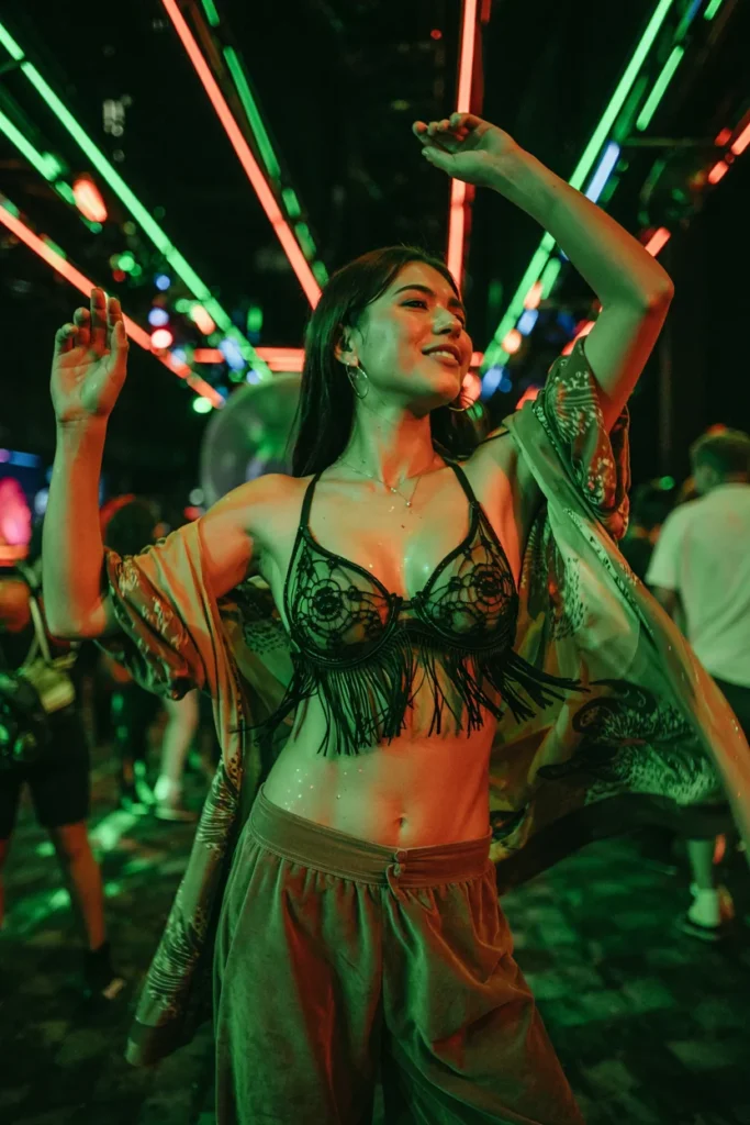 Fringe lace bralette