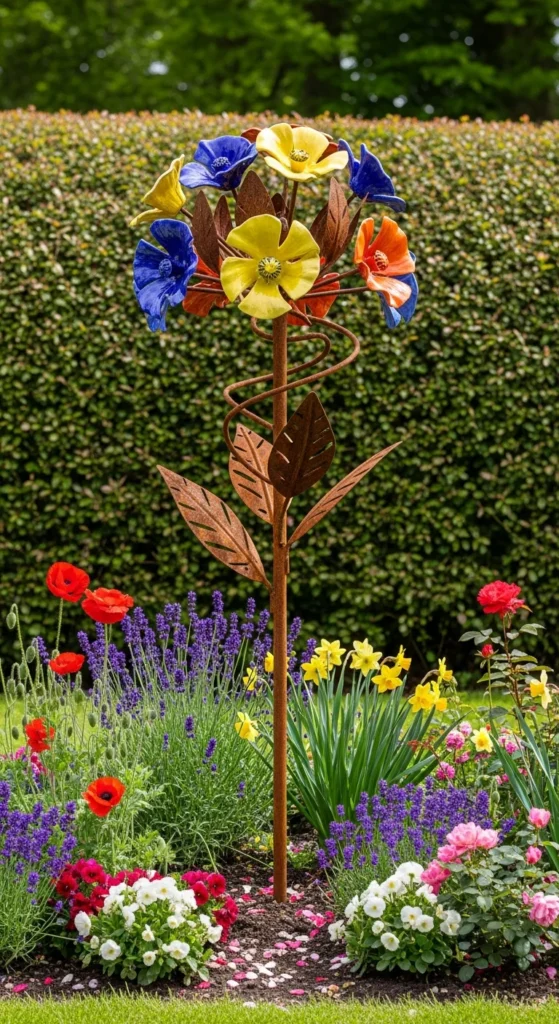 Garden art sculpture focal point