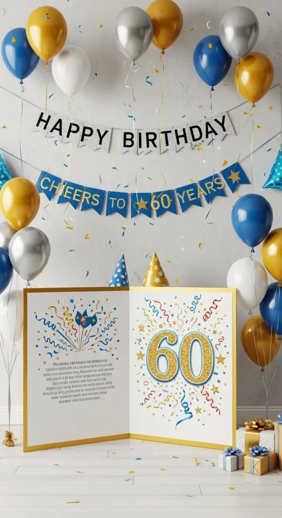 Giant 60th birthday card