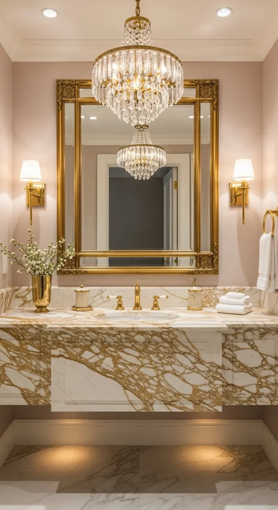 Glam Makeover with Gold and Marble