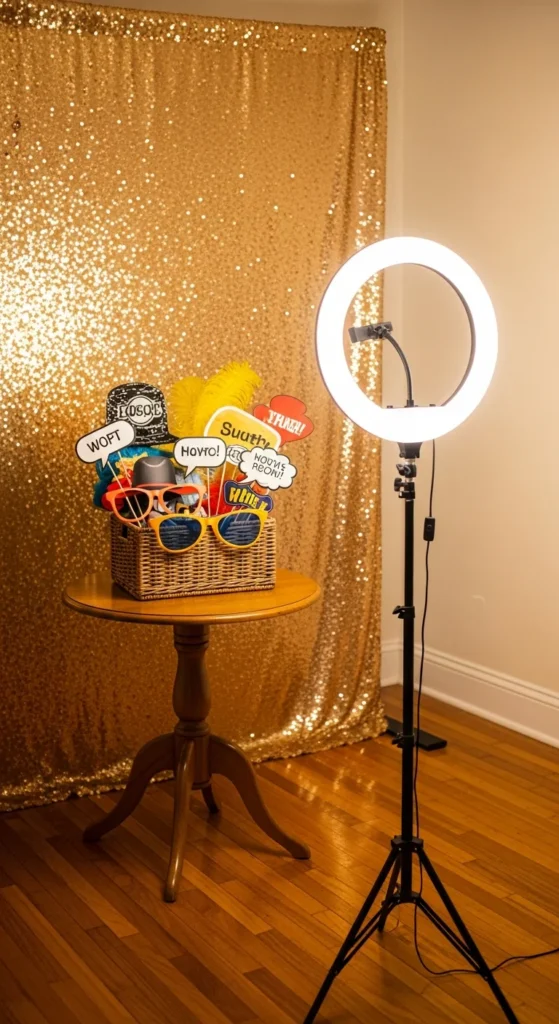 Graduation photo booth setup