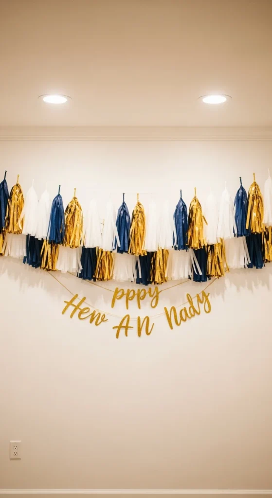 Graduation tassel garland decor
