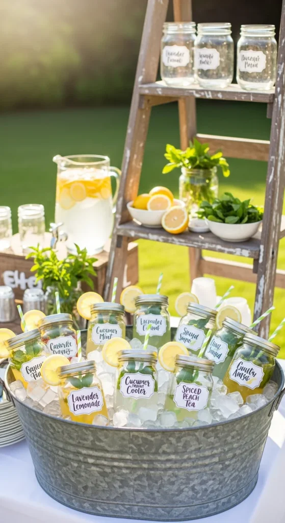 Graduation themed drink station