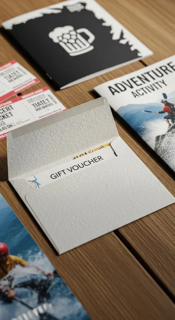 Groomsmen experience gift voucher