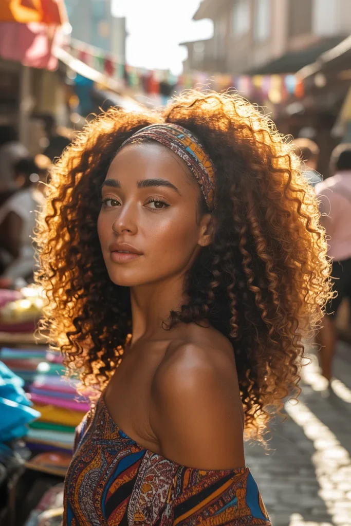 Kinky crochet braids hairstyle