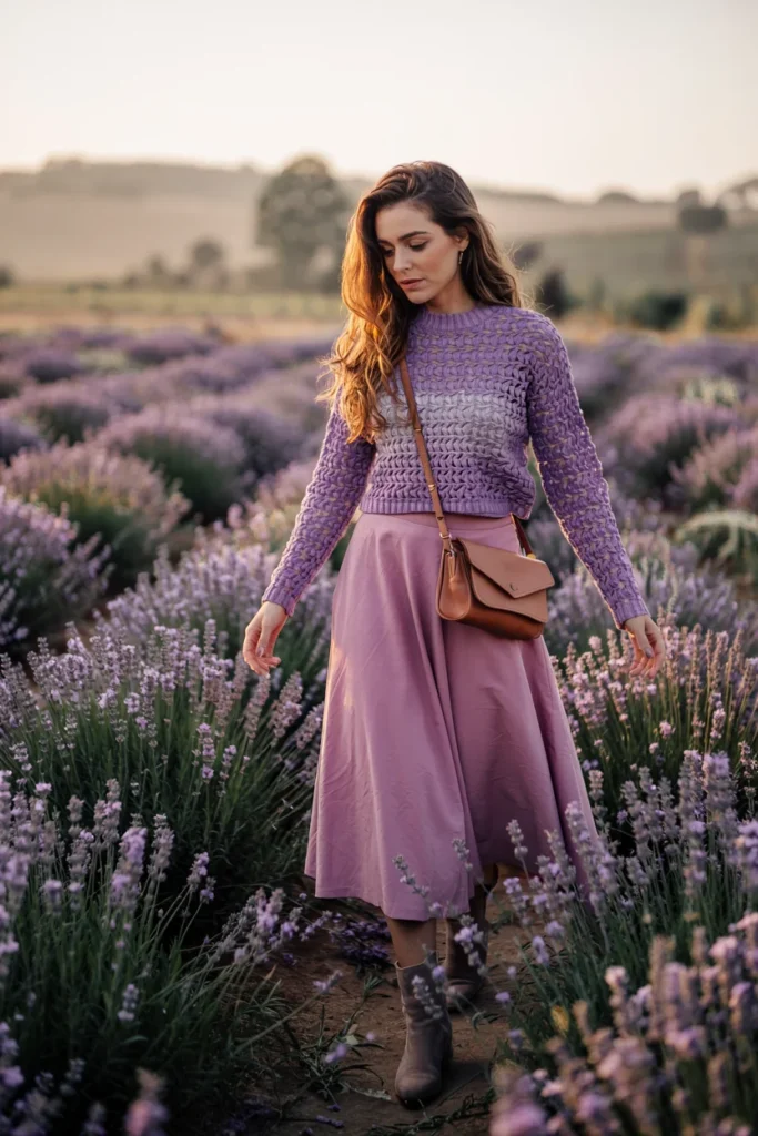 Knit 2 piece set gradient