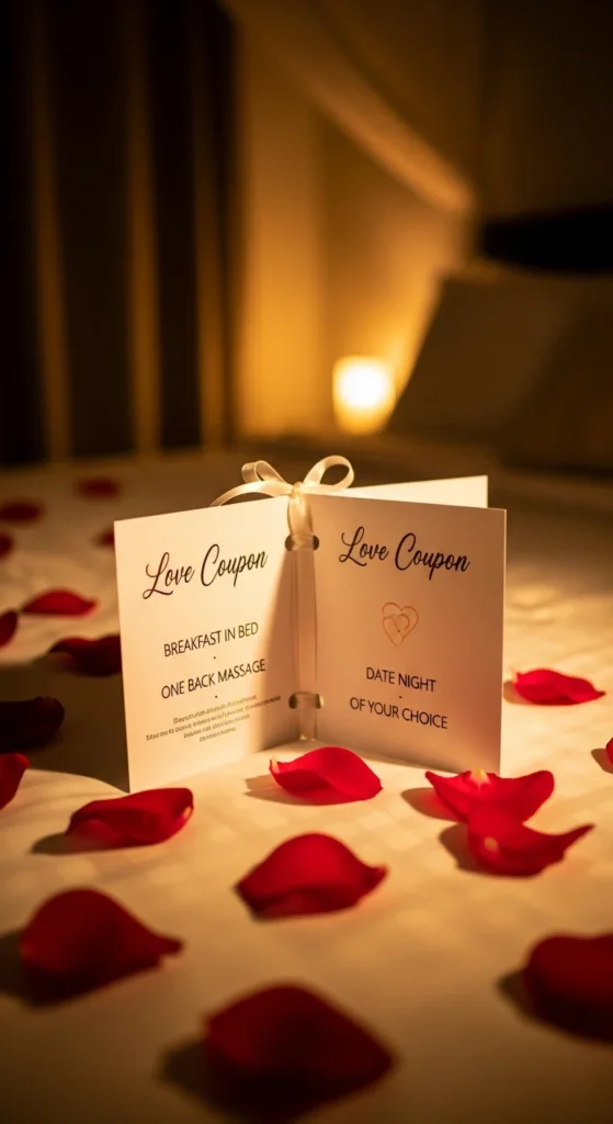 Love coupons anniversary gift