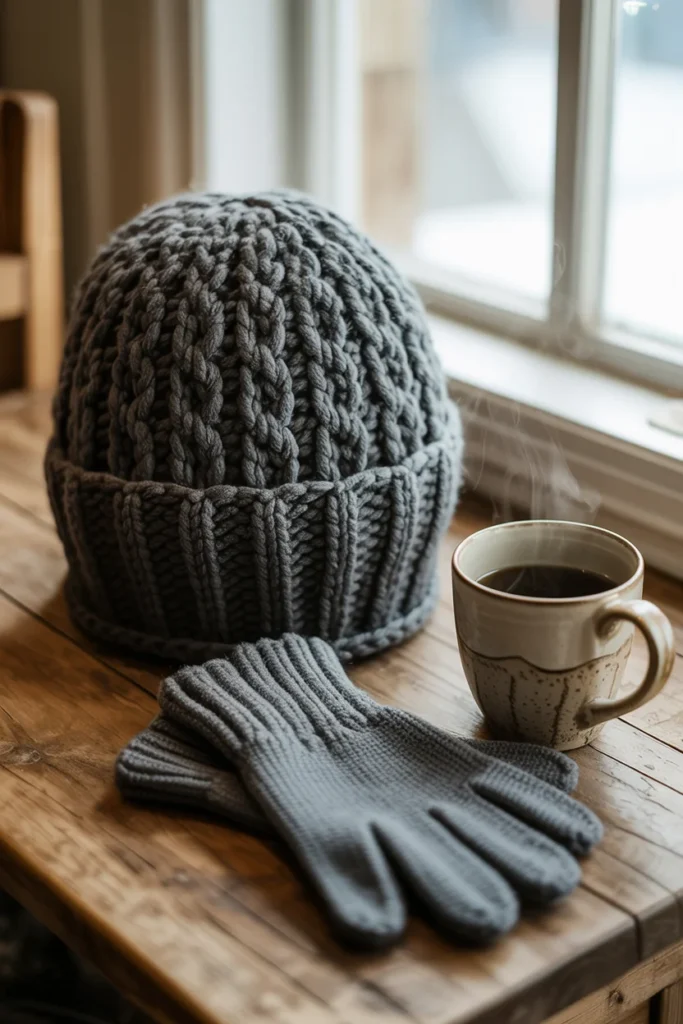 Men's crochet beanie gift