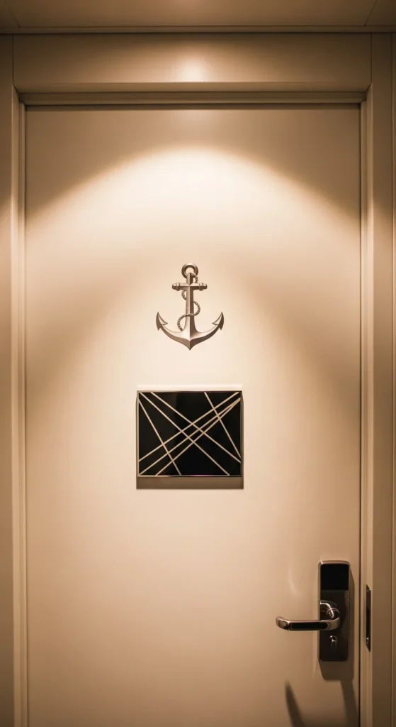 Minimalist cruise door decor