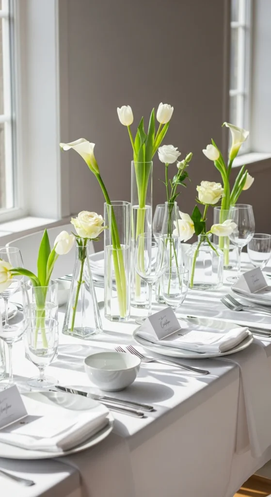 Minimalist modern bridal shower decor