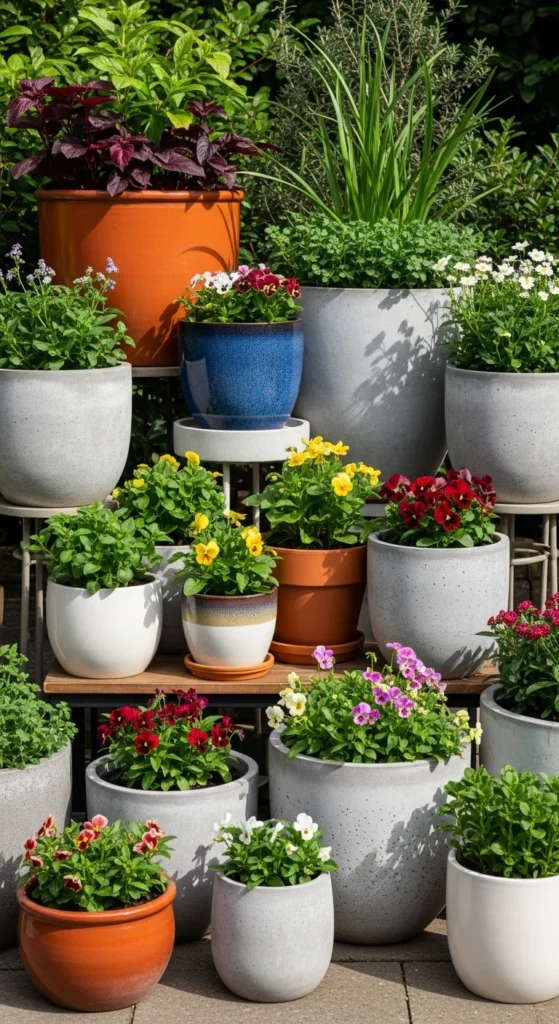 Mix-and-match garden planters