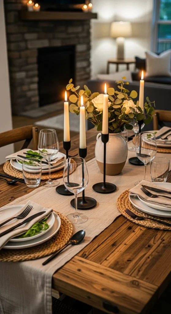 Modern cottage candle holders