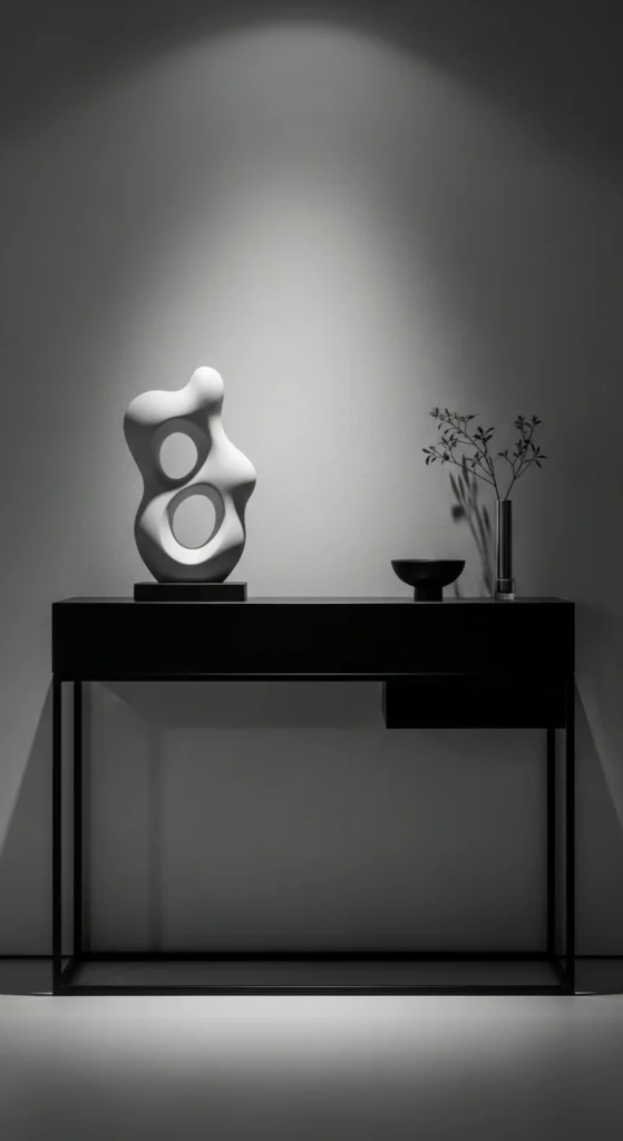 Modern entry table art