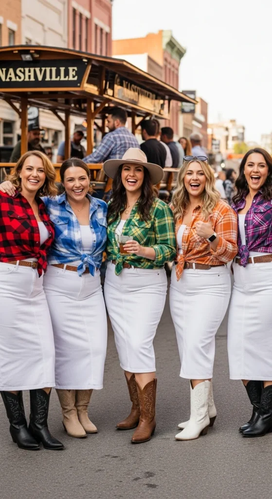 Nashville bachelorette plus size outfit