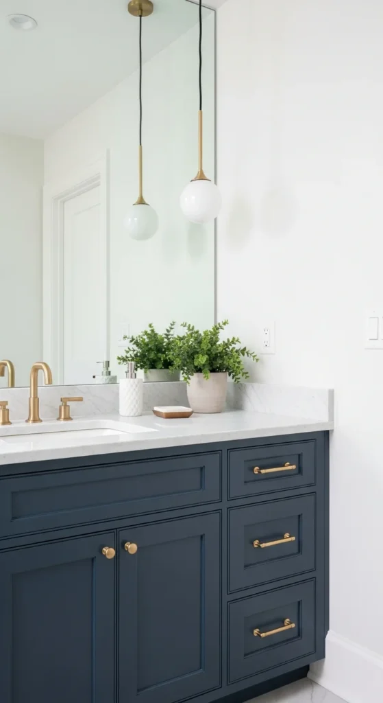Navy bathroom vanity ideas